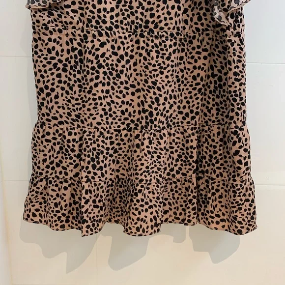 Tussah Ivana Mini Dress in Nude Spot - Size 12 - Picture 12 of 14